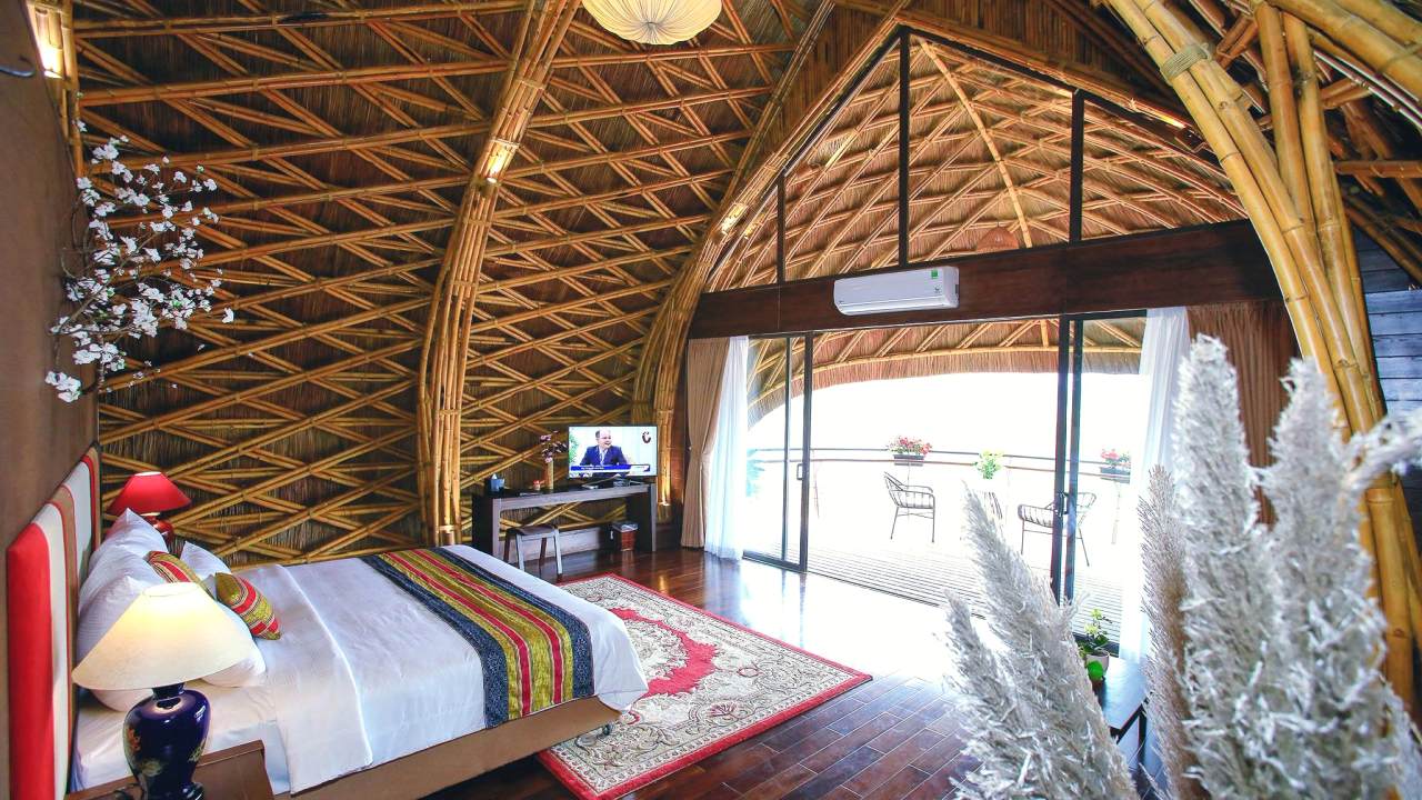 Lối thiết kế mở của Bamboo Bungalow